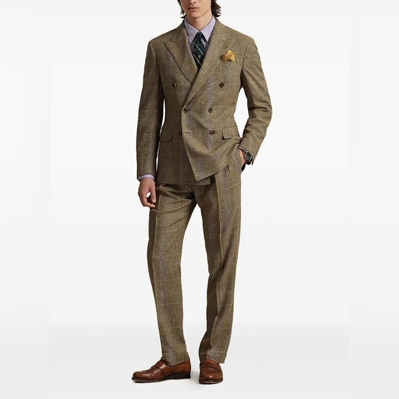 Men's Polo Ralph Lauren Glen Plaid Wool/SilkSuit